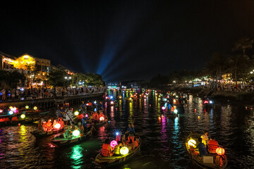 Wall Mural - Lantern boat ride in Hoi An