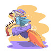 © taufiq - witch vector illustrationn design