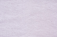Close-up Of Natural Fabric Texture. Light Lilac Cloth Background. Natural Linen Or Cotton Textile Material.