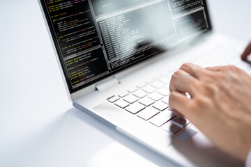 Computer Programmer Using Development Software