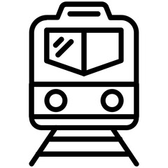 Canvas Print - Train Vector Icon