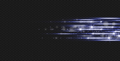 Wall Mural - vector illustration in blue color. set of light effects. glare and flash. bright beams of light. glo