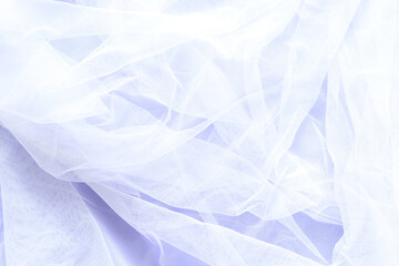 Wall Mural - white tulle cloth on purple paper background
