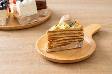 Wall Mural - Russian honey cake on plate