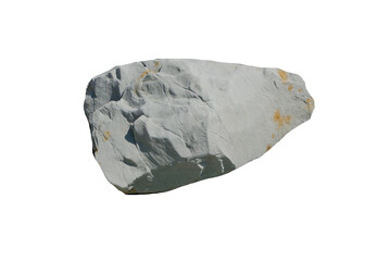 Sticker - big stone boulder isolated on white