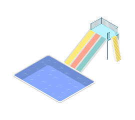 Canvas Print - Water Park Icon