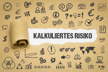 Poster - kalkuliertes Risiko