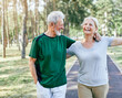 © Lumos sp - outdoor senior fitness woman man lifestyle active sport exercise healthy fit couple running jogging elderly mature having fun laughing talking together friend hug break