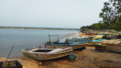 Naklejka na meble boats in the harbor