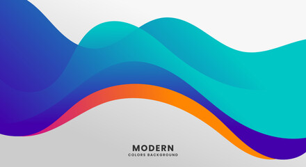 colorful dynamic wave abstract background vector design