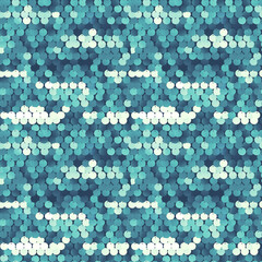 Wall Mural - seamless blue sequined texture - vector