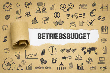 Poster - Betriebsbudget