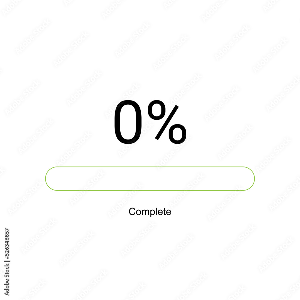 Vector de Stock Loading bar progress icons, load sign green vector ...