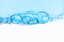 Transparent Background With Blue Bubbles