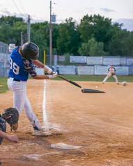 Broken baseball bat