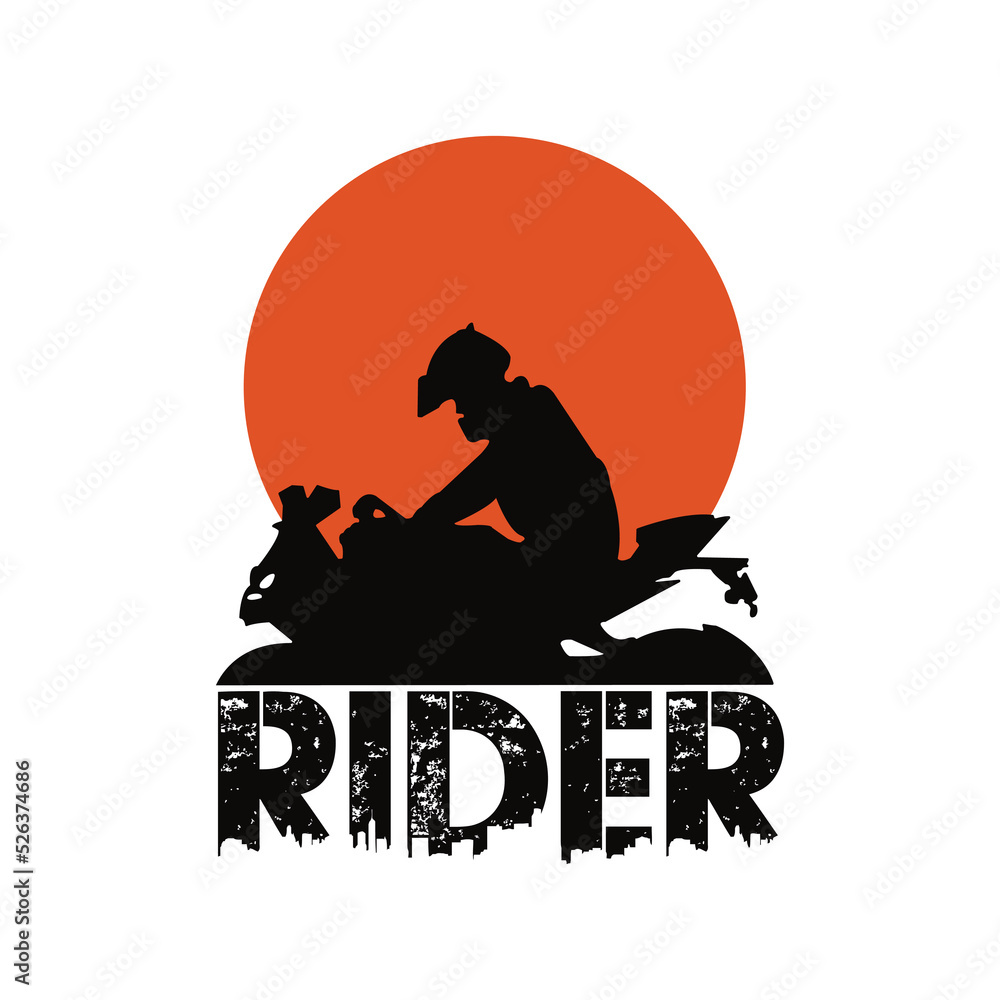 Cycle Rider Group Logo Bike rider logo and t shirt design concept. Stock Vector | Adobe Stock