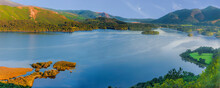 Morning View Over Derwentwater And Keswick In The Lake District Of England