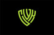 CWK creative letter shield logo design vector icon illustration