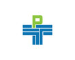 Letter P Cross Plus Logo Concept sign icon symbol Design. Medical, Health Care Logotype. Vector illustration template