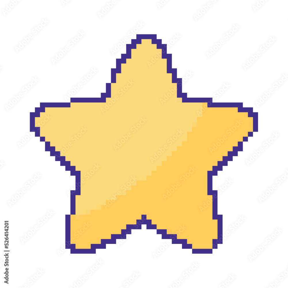 star pixel art Stock Vector | Adobe Stock