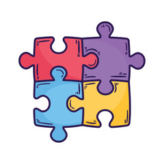 Sticker - puzzle game pieces