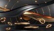 © Thares2020 - 3D rendering of blank product background for cream cosmetics Modern black podium background