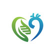 Love DNA Aorta Genetic Medical Logo, Aorta DNA Medical Icon Logo Design Template, Hearth DNA Aorta Medical Logo, Aorta DNA Medical Simple Logo	