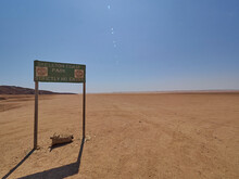 Gravel Road Through The Arid Region Of The Kaokoveld Namibia