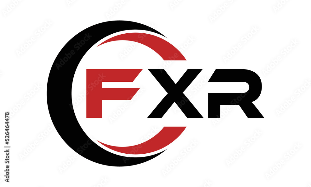 FXR three letter swoosh logo design vector template | monogram logo ...