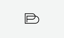 Alphabet Letters Initials Monogram Logo DP PD D P