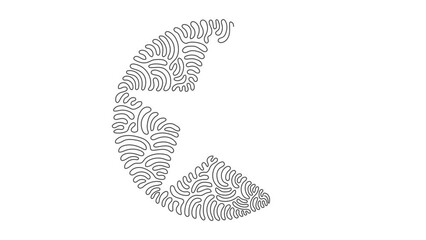 Wall Mural - animated self drawing of single continuous line draw geometric shapes, star icon. simple line, outli