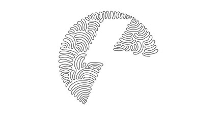 Wall Mural - self drawing animation of single line draw lightning, electric power. energy, thunder electricity sy