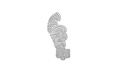 Wall Mural - self drawing animation of single line draw light bulb. single line of light bulb for idea, brainstor
