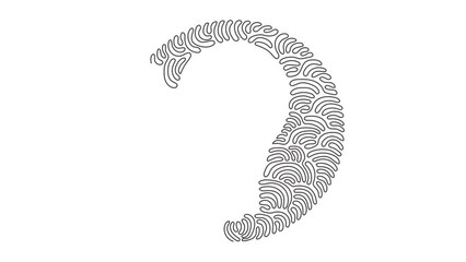 Wall Mural - animated self drawing of single continuous line draw bulb. single line art of light bulb for busines
