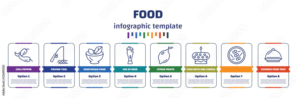 catering vector infographic template. choose recipes,... infographic template with icons and 8 options or steps. infographic for ...