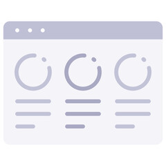 Wall Mural - website content icon