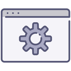 Wall Mural - website setting icon