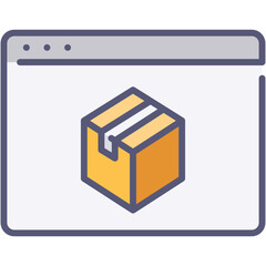 Wall Mural - website transport delivery icon
