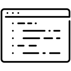 Wall Mural - website coding icon