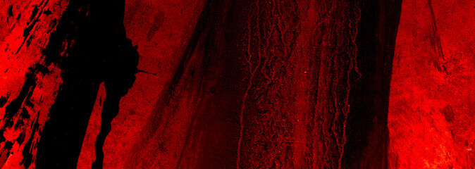 Wall Mural - Red Background. Scary bloody wall. white wall with blood splatter for halloween background.