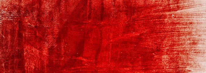 Wall Mural - Red Background. Scary bloody wall. white wall with blood splatter for halloween background.