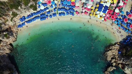 Wall Mural - Big pebble beach (Kaş, Antalya, Turkey)