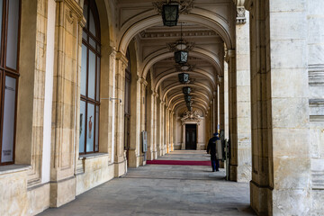 Wall Mural - Historic building architecture in Bucharest, Romania, 2022