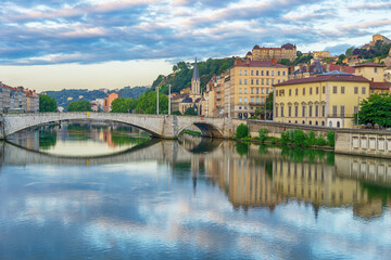 Wall Mural - Lyon at sunset