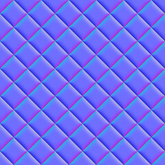 Tiled normal map. Normal map texture. And complete seamless pattern.
