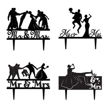 Wedding Topper Silhouettes, Bride And Groom, Marriage, Funny, Friends, Beer, Mr, Mrs.