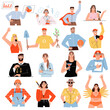 Mbti concept. Personality Types. Flat vector illustration