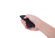 Hand With Multimedia Tv Remote Contro