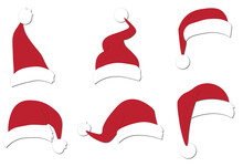 Set Of Santa Claus Hats