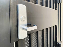 Privacy Door Steel Locks Guard Security Gate Metal Key Handle Industrial Entrance Doors Protection Secure Gates